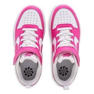 Nike Kids Pink and White Sneakers